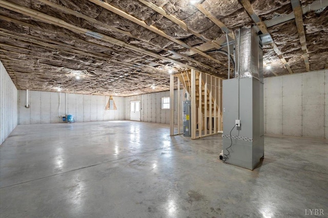 2802 Liberty Chapel Rd, Appomattox, VA 24522 - basement with water heater and heating unit