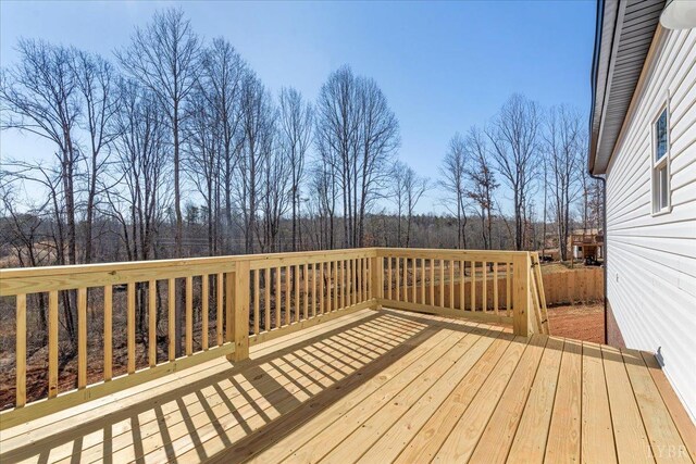 2802 Liberty Chapel Rd, Appomattox, VA 24522 - deck with a view of trees