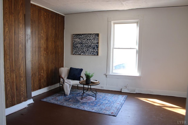 2316 Aragon St, Lynchburg, VA 24501 - sitting room with baseboards, wood-type flooring, and visible vents