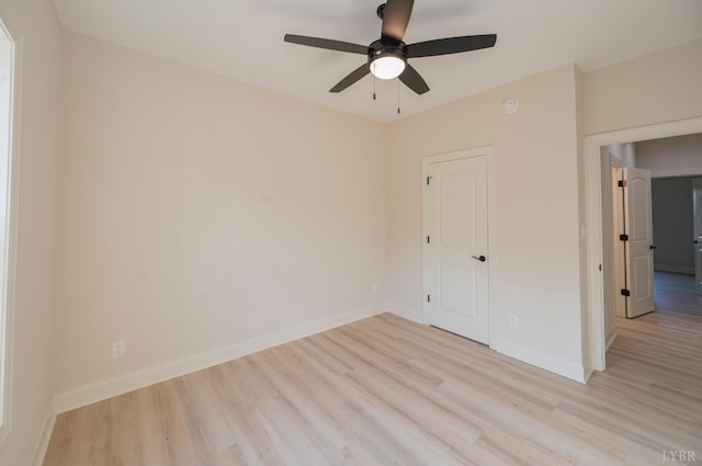 4 Live Oak Dr, Forest, VA 24551 - unfurnished room featuring ceiling fan, light wood finished floors, and baseboards