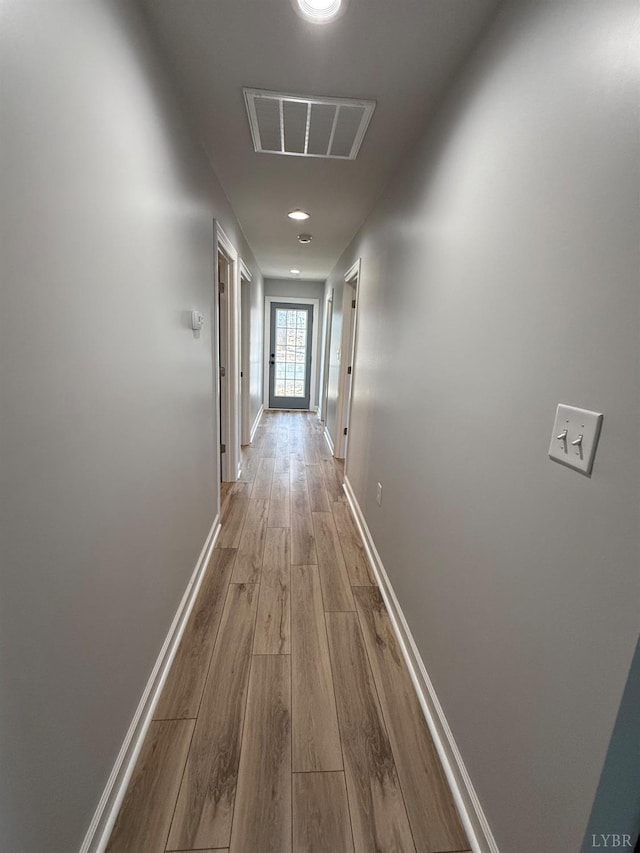 143 Reichard Dr, Madison Heights, VA 24572 - corridor with wood finished floors, baseboards, and recessed lighting