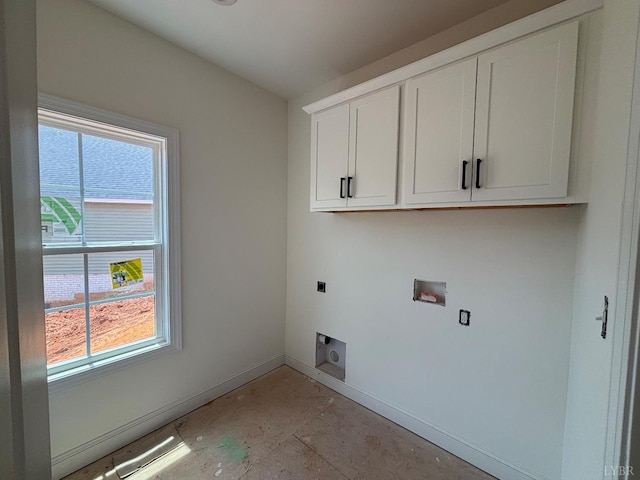 5 Live Oak Dr, Forest, VA 24551 - washroom with electric dryer hookup, healthy amount of natural light, cabinet space, and hookup for a washing machine