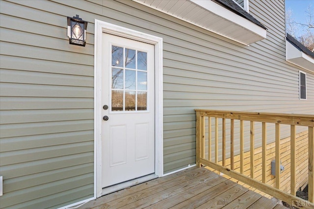 119 Ves Rd, Lynchburg, VA 24503 - doorway to property featuring a deck