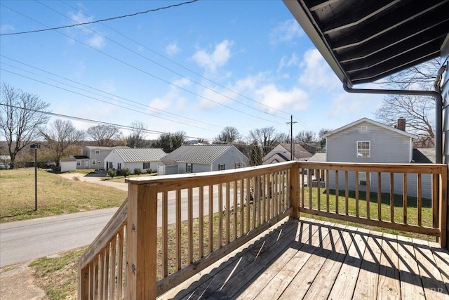 1209 15th St, Lynchburg, VA 24504 - deck with a lawn and a residential view
