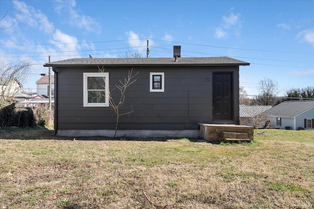 1209 15th St, Lynchburg, VA 24504 - back of property with a yard and a shingled roof