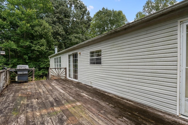550 Mitchell Rd, Axton, VA 24054 - wooden deck with grilling area