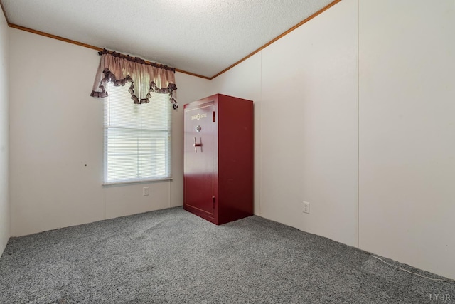 550 Mitchell Rd, Axton, VA 24054 - unfurnished room with a textured ceiling, crown molding, and carpet