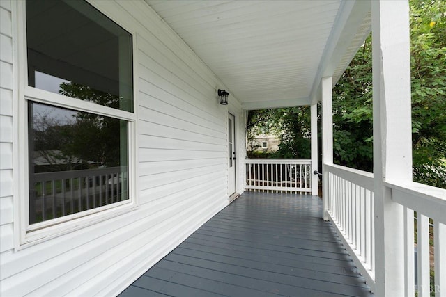 623 Monroe St, Lynchburg, VA 24504 - wooden terrace with covered porch