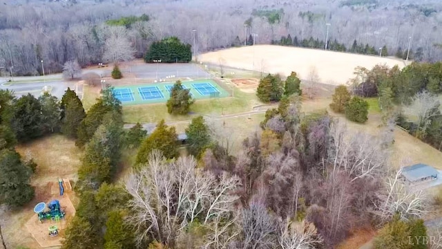 1417 Tunbridge Rd, Lynchburg, VA 24501 - aerial view of property and surrounding area featuring a forest