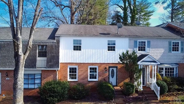 1417 Tunbridge Rd, Lynchburg, VA 24501 - view of front of house featuring brick siding and a shingled roof