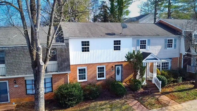 1417 Tunbridge Rd, Lynchburg, VA 24501 - view of front of property with brick siding and roof with shingles