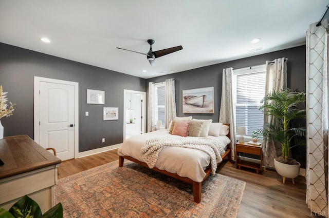706 Elmwood Ave, Lynchburg, VA 24503 - bedroom featuring light wood-type flooring, visible vents, and recessed lighting