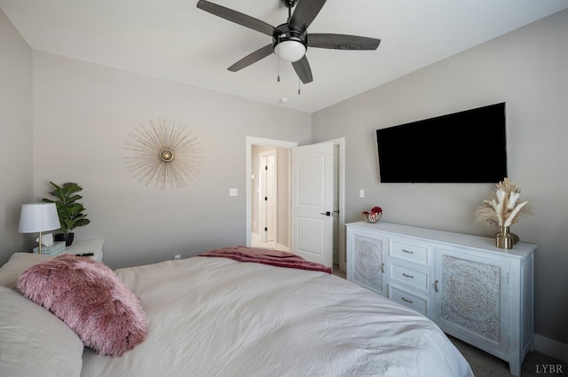 706 Elmwood Ave, Lynchburg, VA 24503 - bedroom featuring baseboards, ceiling fan, and carpet