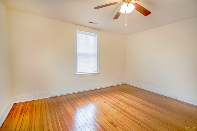 226 Denver Ave, Lynchburg, VA 24503 - spare room with light wood finished floors, baseboards, a ceiling fan, and visible vents