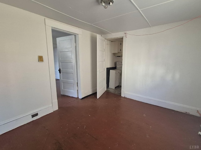 2608 Old Forest Rd, Lynchburg, VA 24501 - spare room with baseboards and concrete floors