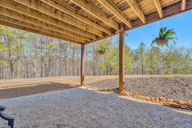 6892 Tolers Ferry Rd, Huddleston, VA 24104 - view of yard featuring a view of trees and a patio