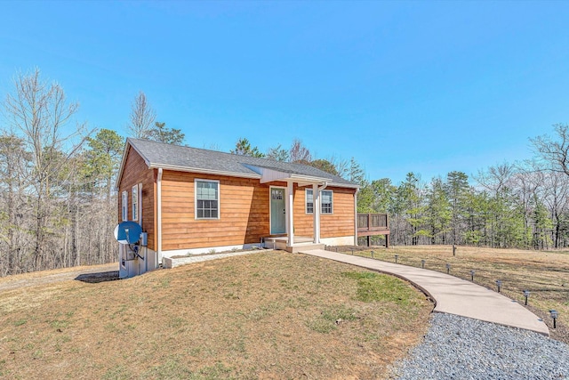 6892 Tolers Ferry Rd, Huddleston, VA 24104 - view of front of property with roof with shingles and a front lawn