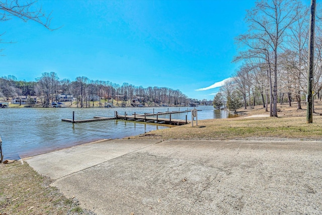 504 Spinnaker Way, Moneta, VA 24121 - dock featuring a boat ramp and a water view