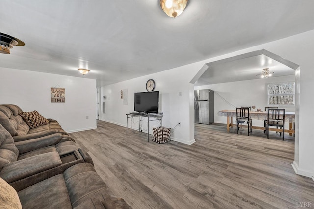 504 Spinnaker Way, Moneta, VA 24121 - living room with wood finished floors and arched walkways