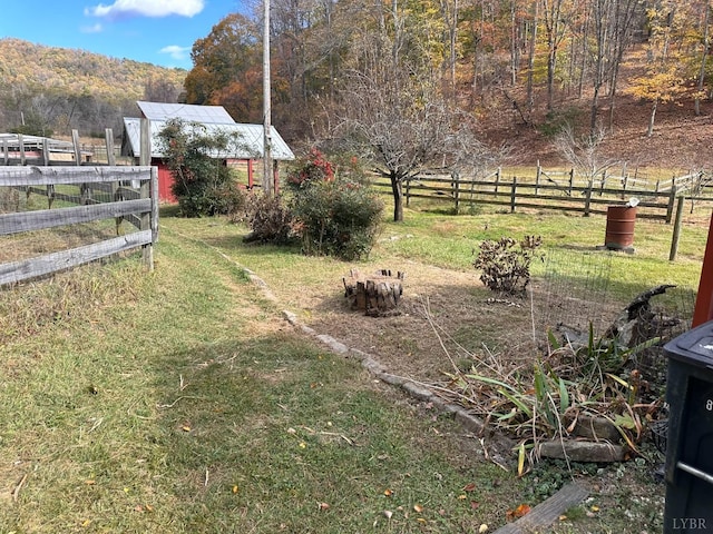 506 Peters Hollow Rd, Monroe, VA 24574 - view of yard with a view of trees and fence
