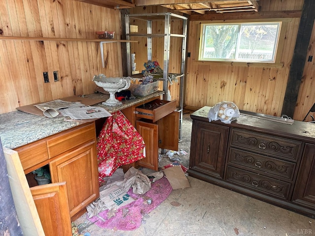 506 Peters Hollow Rd, Monroe, VA 24574 - misc room featuring wood walls
