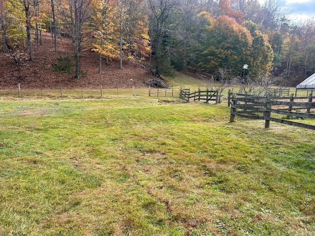 506 Peters Hollow Rd, Monroe, VA 24574 - view of yard featuring a forest view, a rural view, and fence