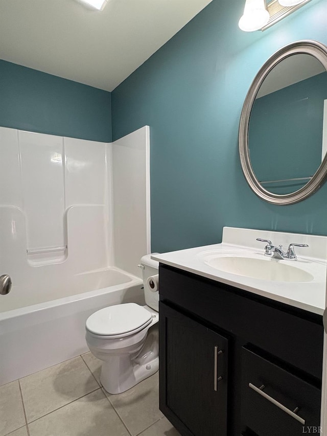 2009 Lakeside Dr Unit 302, Lynchburg, VA 24502 - bathroom with tile patterned floors, vanity, toilet, and shower / tub combination
