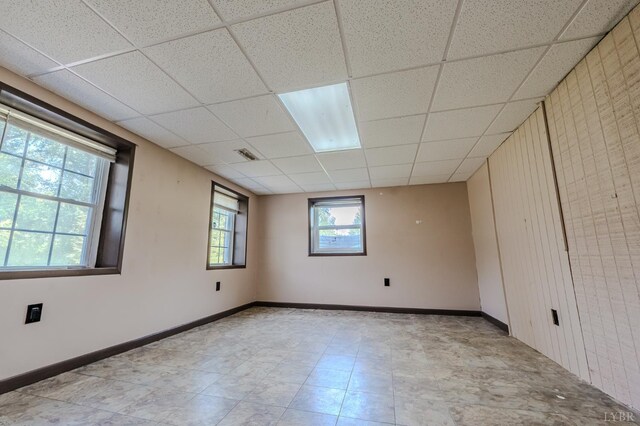 1553 Old Stage Rd, Amherst, VA 24521 - unfurnished room with a paneled ceiling and baseboards