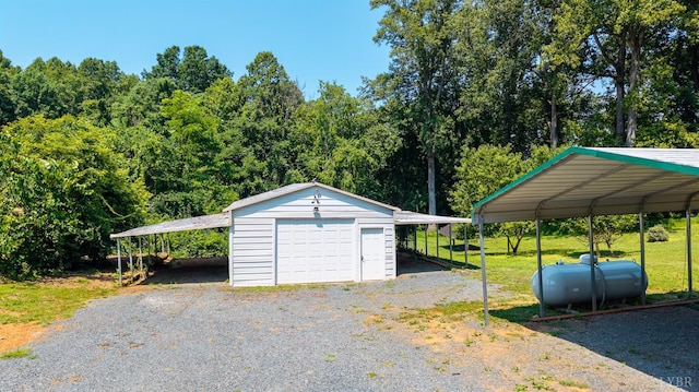 1553 Old Stage Rd, Amherst, VA 24521 - garage featuring a detached garage