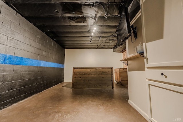 1553 Old Stage Rd, Amherst, VA 24521 - basement with concrete block wall