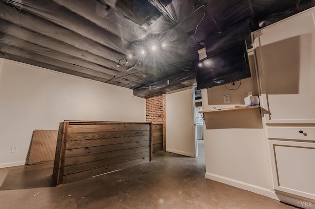 1553 Old Stage Rd, Amherst, VA 24521 - finished below grade area featuring baseboards