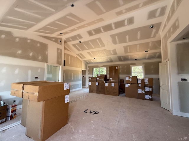 0 Bent Creek Rd, Concord, VA 24538 - kitchen featuring a kitchen island and vaulted ceiling