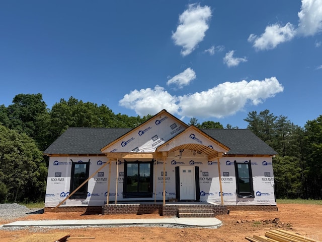 0 Bent Creek Rd, Concord, VA 24538 - property in mid-construction featuring covered porch and a shingled roof