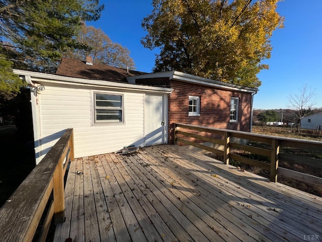 1358 S Coolwell Rd, Madison Heights, VA 24572 - view of wooden deck
