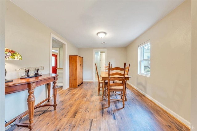 3554 Leffel Rd, Roanoke, VA 24018 - dining space with light wood-type flooring and baseboards