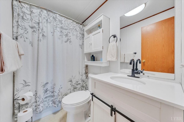 3554 Leffel Rd, Roanoke, VA 24018 - bathroom with vanity, toilet, and curtained shower
