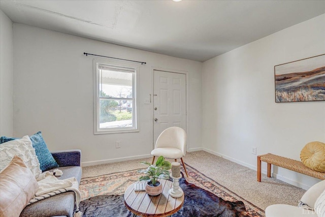 111 Willow St, Lynchburg, VA 24503 - carpeted living area featuring baseboards