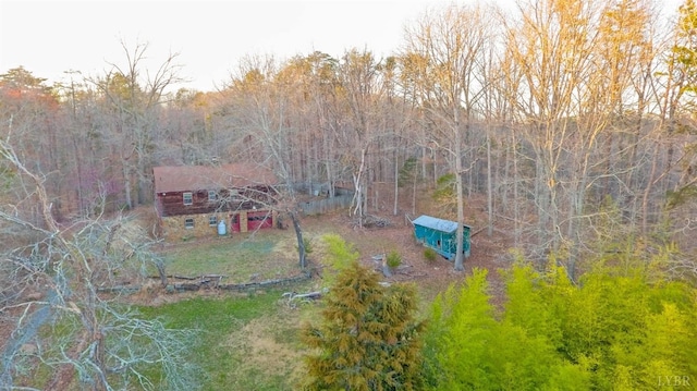 3510 Bear Creek Rd, Rustburg, VA 24588 - drone / aerial view featuring a wooded view