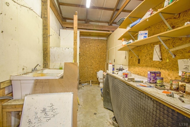 3510 Bear Creek Rd, Rustburg, VA 24588 - unfinished below grade area featuring a sink