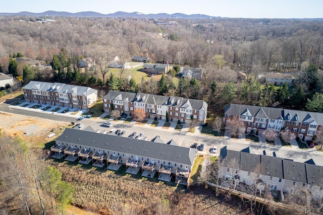 3008 Hill St Unit 306, Lynchburg, VA 24501 - aerial perspective of suburban area with a forest and a mountainous background
