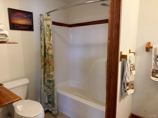 1228 Rosser Mill Rd, Pamplin, VA 23958 - full bathroom featuring toilet and shower / tub combo