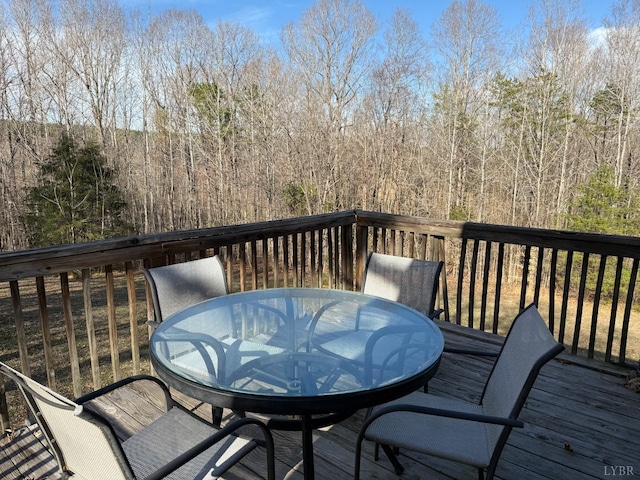 1228 Rosser Mill Rd, Pamplin, VA 23958 - deck featuring outdoor dining space