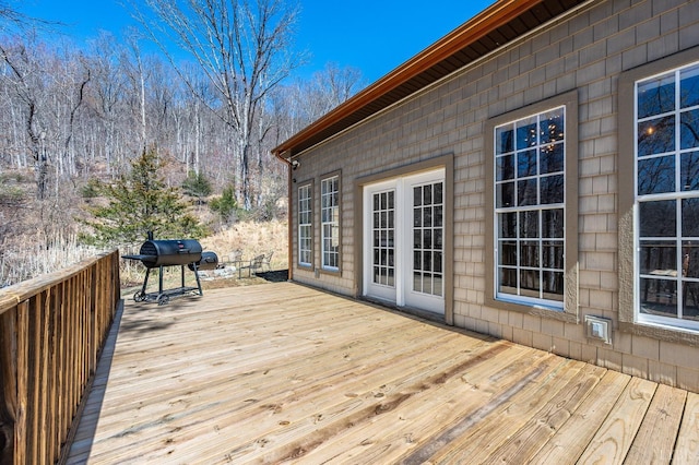 700 Cloudcroft Dr, Monroe, VA 24574 - wooden deck with grilling area