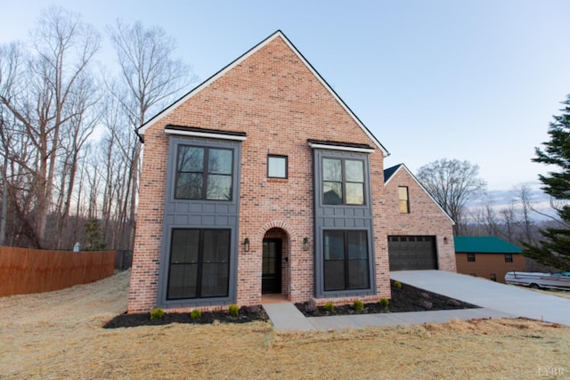 271 Riverside Dr, Lynchburg, VA 24503 - view of front of property with driveway, brick siding, and an attached garage