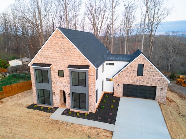 271 Riverside Dr, Lynchburg, VA 24503 - view of front of home with brick siding, a garage, and driveway