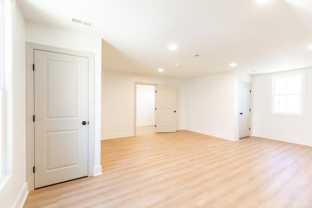 271 Riverside Dr, Lynchburg, VA 24503 - empty room with light wood-type flooring and recessed lighting