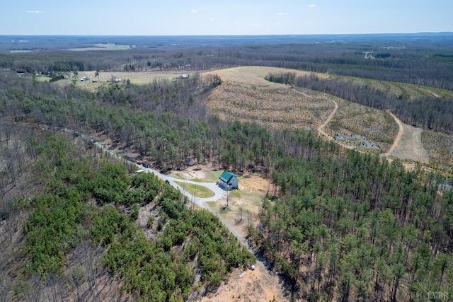 355 Camellia, Hurt, VA 24563 - birds eye view of property with a wooded view