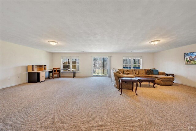 200 Inlet Dr, Wirtz, VA 24184 - living area featuring light carpet and baseboards