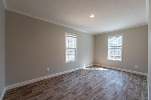 1381 Moccasin Path Trl, Huddleston, VA 24104 - spare room featuring crown molding, wood finished floors, and a wealth of natural light