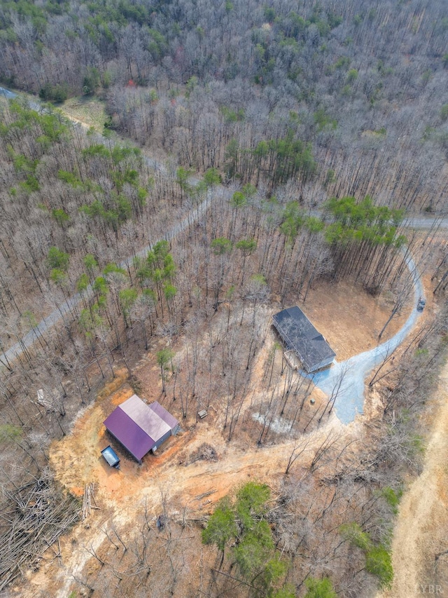 1381 Moccasin Path Trl, Huddleston, VA 24104 - bird's eye view with a wooded view